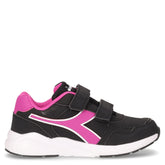Falcon 5 sneaker in tessuto ed ecopelle bambina nero fuxia - Sneakers Bambina | Boscaini Scarpe