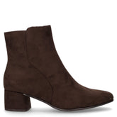 Tronchetto in ecopelle con zip mocca | Boscaini Scarpe
