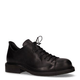 Stringata casual in pelle nero - EMPORIO | Boscaini Scarpe