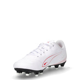 Vitoria II FG/AG scarpa da calcio in ecopelle bianco rosso | Boscaini Scarpe