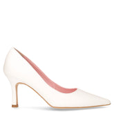 Décolletè a punta in ecopelle bianco - DU SIMON | Boscaini Scarpe