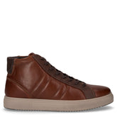 Sneaker mid in pelle con zip cuoio - IGI & CO | Boscaini Scarpe