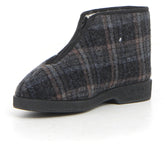 Ezio pantofola con zip scozzese | Boscaini Scarpe