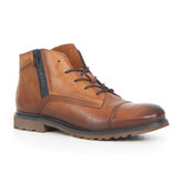 Stivaletto stringato con zip cognac - Mid Season Sale Uomo | Boscaini Scarpe