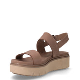 Safari Dawn sandalo in pelle con zeppa talpa | Boscaini Scarpe