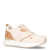 Sneaker in tessuto ed ecopelle avorio - LAURA BIAGIOTTI | Boscaini Scarpe
