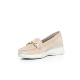 Mocassino casual con staffa taupe | Boscaini Scarpe