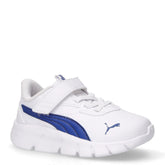 Flexfocus Modern sneaker in tessuto ed ecopelle bambino bianco blu | Boscaini Scarpe