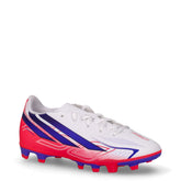 F50 Hyperfast Club FG/MG scarpa da calcio in tessuto sintetico bianco rosa viola | Boscaini Scarpe
