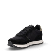 Ally Silver Gold sneaker in tessuto e pelle nero | Boscaini Scarpe