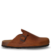 Ciabatta in pelle cuoio rustic | Boscaini Scarpe