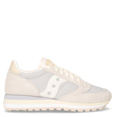 Jazz Triple sneaker in pelle e tessuto nuvola mandorla - Sneakers Donna | Boscaini Scarpe