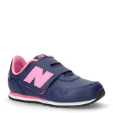 323 sneaker in ecopelle bambina navy rosa | Boscaini Scarpe