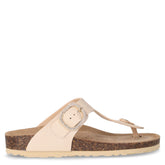 Ciabatta infradito in ecopelle beige | Boscaini Scarpe