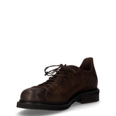 Stringata casual in pelle caffè | Boscaini Scarpe