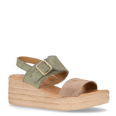 Sandalo con zeppa in pelle salvia - Summer Days Sandali Donna | Boscaini Scarpe