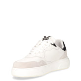 Sneaker in pelle e ecopelle bianco nero | Boscaini Scarpe