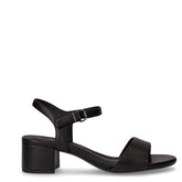 Sandalo in pelle con tacco nero - Sandali Con Tacco Donna | Boscaini Scarpe