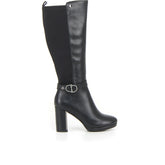 Stivale sotto al ginocchio con tacco nero - Stivali Donna | Boscaini Scarpe