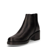 Tronchetto in pelle con zip nero | Boscaini Scarpe