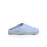 Rama ciabatta in tessuto ceruleo cipria | Boscaini Scarpe