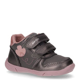 Zapito sneaker da bambina in ecopelle grigio rosa - Sneakers Bambina | Boscaini Scarpe