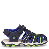 Levi sandalo in tessuto ed ecopelle bambino blu navy royal | Boscaini Scarpe