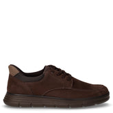 Stringata casual in pelle scamosciata caffè | Boscaini Scarpe