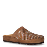 Enny ciabatta in tessuto con strass taupe - GRUNLAND | Boscaini Scarpe