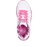Uno lite lovely luv sneakers bambina white hot pink | Boscaini Scarpe