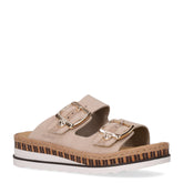 Ciabatta con zeppa beige - Mid Season Ciabatte Donna | Boscaini Scarpe
