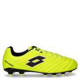 Scarpa da calcio da ragazzo in ecopelle giallo fluo - Scarpe Sportive Bambini | Boscaini Scarpe