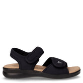 Sandalo in tessuto nero | Boscaini Scarpe