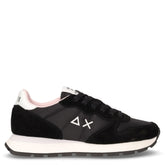 Ally Solid sneaker in pelle e tessuto nero | Boscaini Scarpe