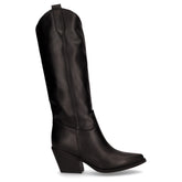 Stivale camperos con tacco in pelle nero - Scarpe Donna | Boscaini Scarpe