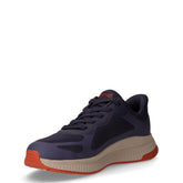 Bobs Squad 4 sneaker in tessuto slip-ins navy arancio | Boscaini Scarpe