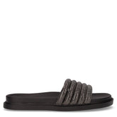 Ciabatta con strass black pewter - LAURA BIAGIOTTI | Boscaini Scarpe