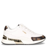 Sneaker in ecopelle bianco marrone - Sneakers Donna | Boscaini Scarpe