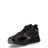 Sneaker in tessuto ed ecopelle nero | Boscaini Scarpe