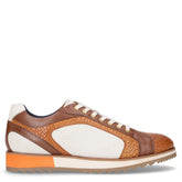 Stringata sportiva in pelle cuoio bianco - SALDI Stringate Uomo | Boscaini Scarpe