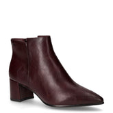 Tronchetto in ecopelle con zip merlot | Boscaini Scarpe