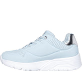 Uno Lite Metallic Mode sneaker bambina light blue silver | Boscaini Scarpe