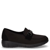 Pantofola in tessuto con staffa nero - Ciabatte Donna | Boscaini Scarpe