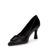 Décolleté a punta in ecopelle nero | Boscaini Scarpe