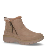 Easy Going stivaletto sportivo in pelle taupe - SKECHERS | Boscaini Scarpe
