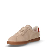 Pelotas Soller sneaker in pelle beige arancio | Boscaini Scarpe