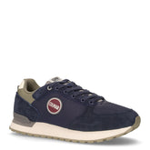 Travis Authentic 042 sneaker in pelle e tessuto navy grigio - COLMAR | Boscaini Scarpe