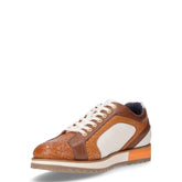 Stringata sportiva in pelle cuoio bianco | Boscaini Scarpe