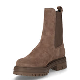 Stivaletto in pelle scamosciata beige | Boscaini Scarpe