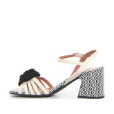 Sandalo con tacco milk nero - Sandali Con Tacco Donna | Boscaini Scarpe